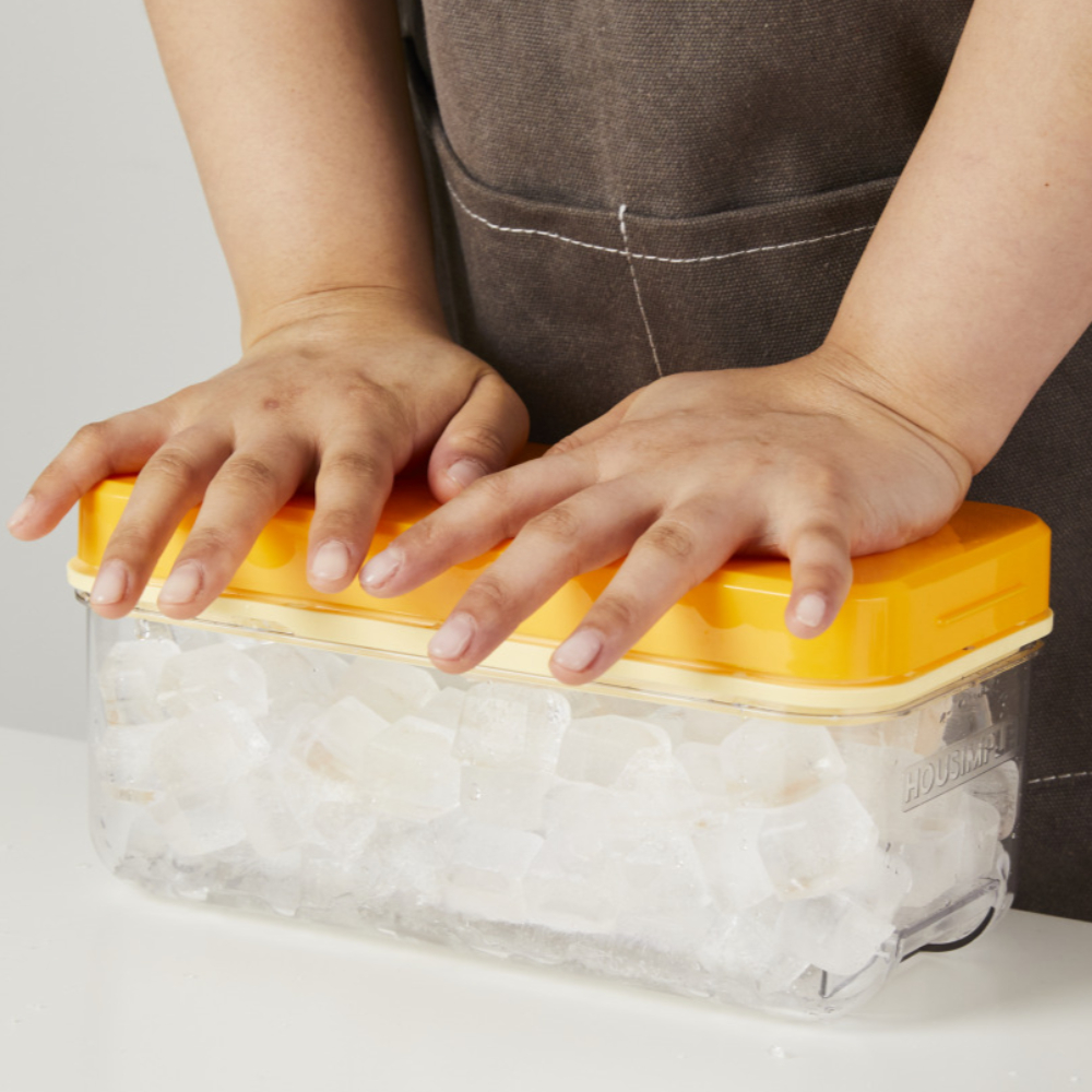 [단독]스택푸쉬 실리콘 얼음트레이 1단 세트 32구 얼음틀 얼음보관통