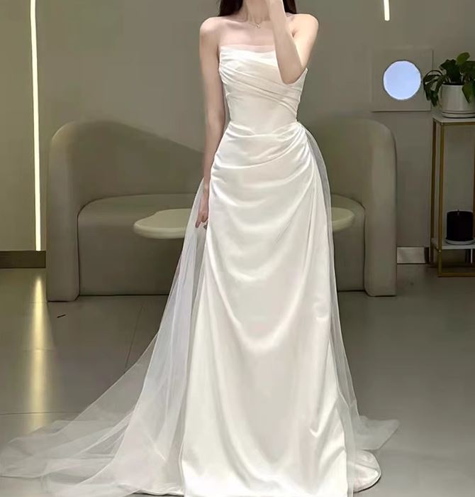 튜브탑 빈티지 웨딩드레스 스튜디오 셀프웨딩드레스 - 상세 이미지 2