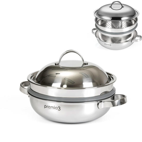 키친아트 통3중 인덕션 궁중 찜냄비36CM(찜판2개) - 상세 이미지 4