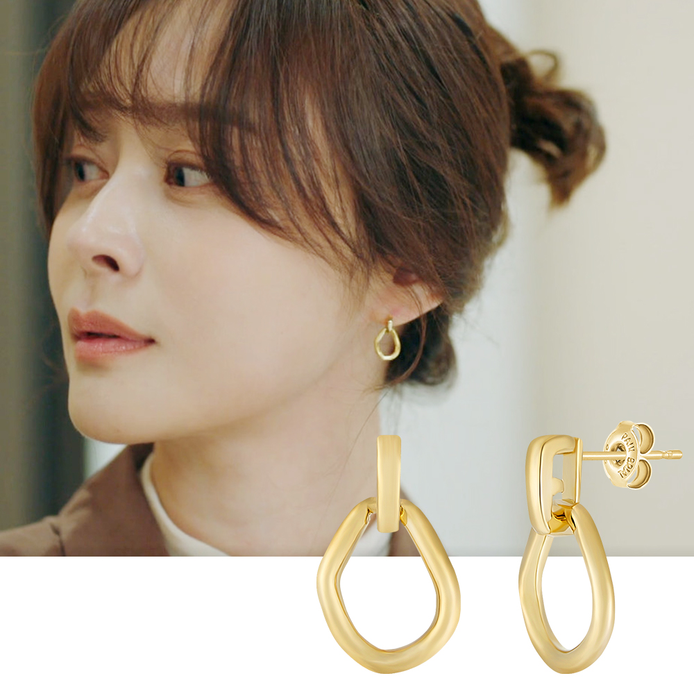태연 귀걸이 이서 폴브리알 주얼리 아르망 실버 귀걸이 PYSE0159 데일리 심플 - 상세 이미지 2