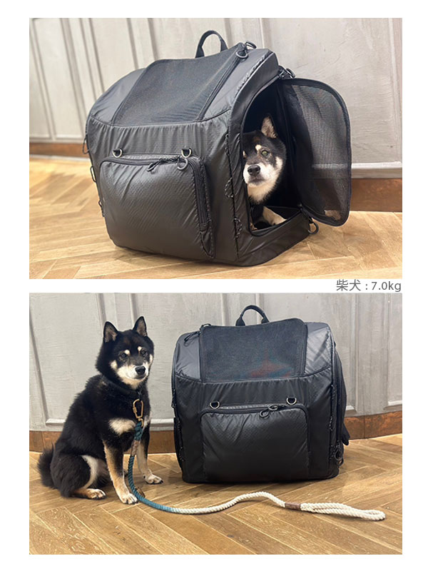 에어버기 반려견 반려묘 배낭 3WAY 와이드 백팩 중형견 고양이 애견 가방 이미지 7
