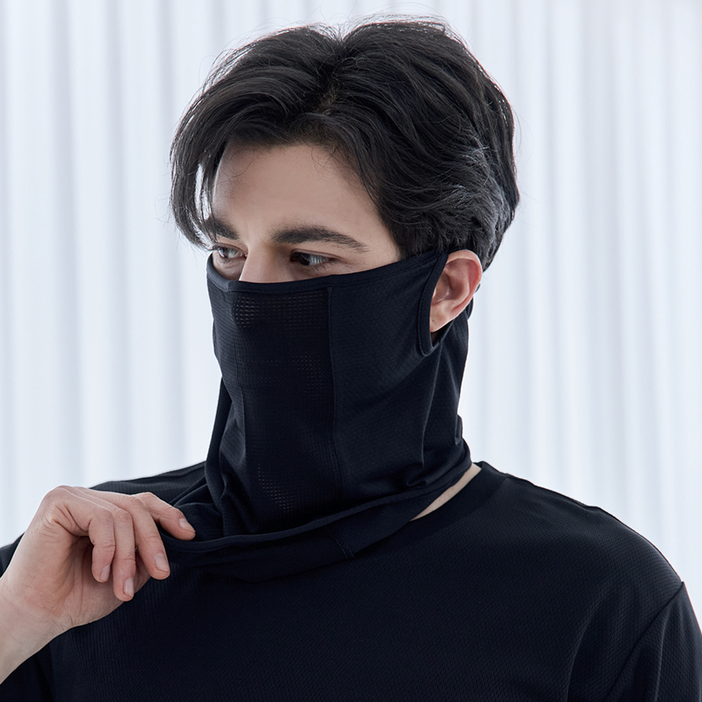 남여 공용 자외선 차단 쿨 마스크 2매세트 햇빛가림 스포츠 골프 - 상세 이미지 2