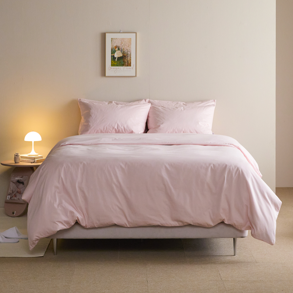 60수 순면100% 솔리드 호텔 이불커버 Q