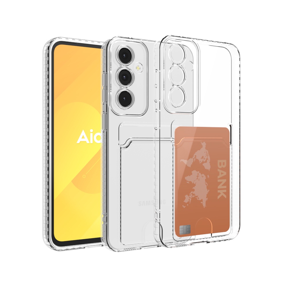 갤럭시A15 케이스 카드 수납 투명 케이스 - 상품 이미지