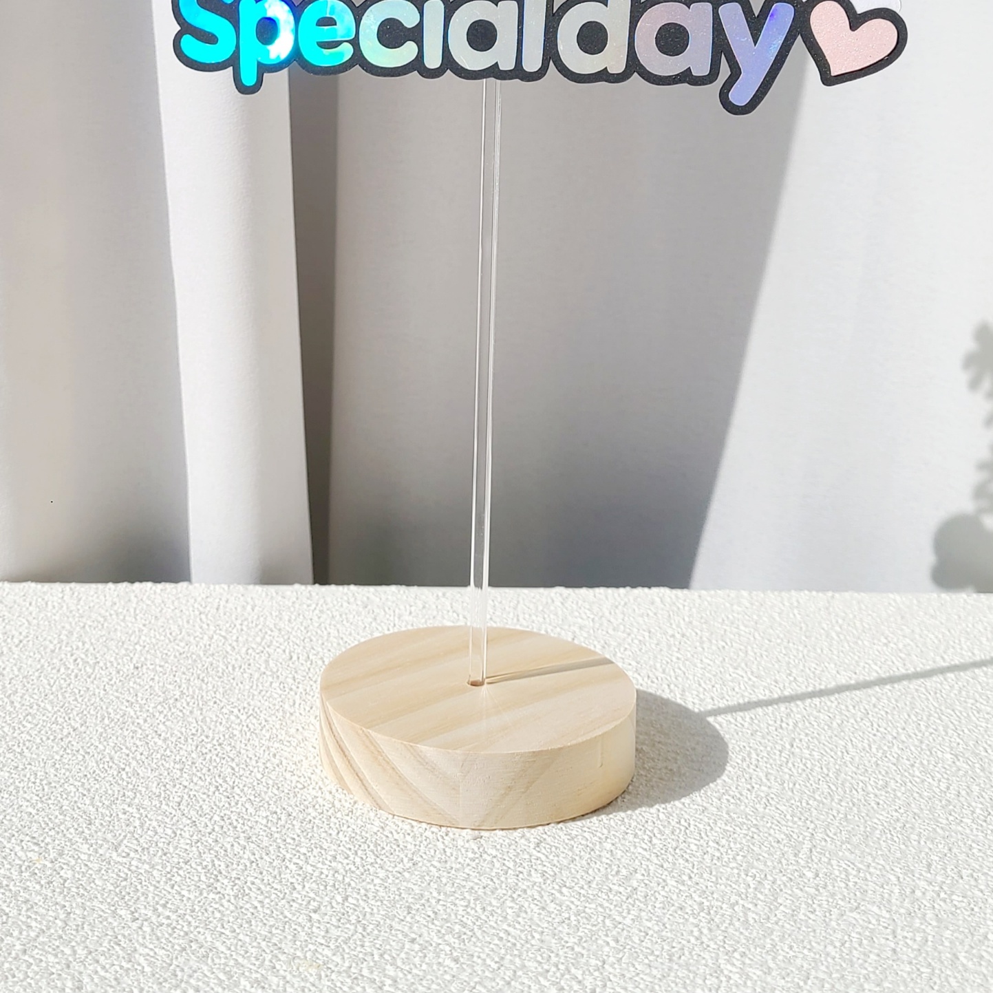 토퍼거치대 원목 케이크 토퍼 원형 받침대 실사용 후기 | 효과 있을까? - 대표 이미지