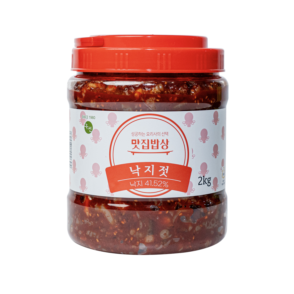 곰테이블 맛집밥상 밥도둑 반찬 대용량 낙지젓 2kg - 상세 이미지 2