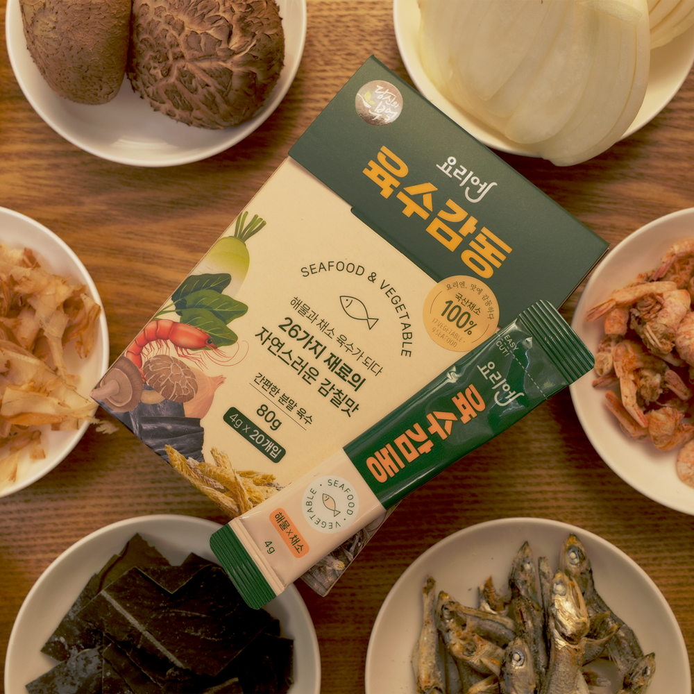 육수감동 분말가루 멸치 밴댕이 해물 채소 다시다 한식 자연 간편 요리 - 상세 이미지 4