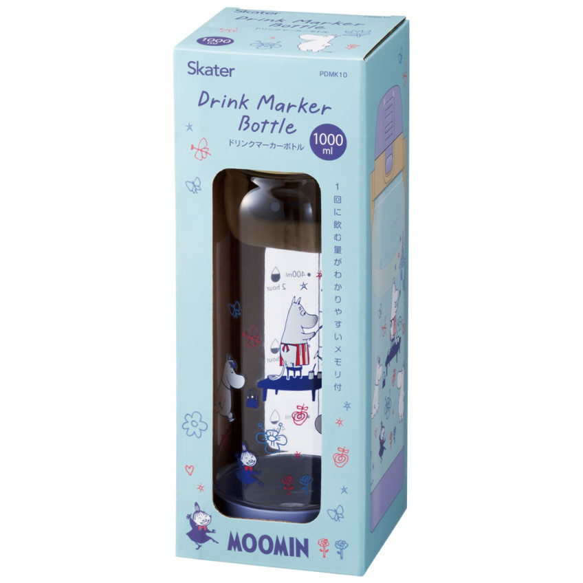 [발주상품 2~4 영업일 후 발송예정] 스케이터 무민 페이트 캐릭터 드링크 마커 보틀 1000ml PDMK10 - 주방·식기 - 하카타몰