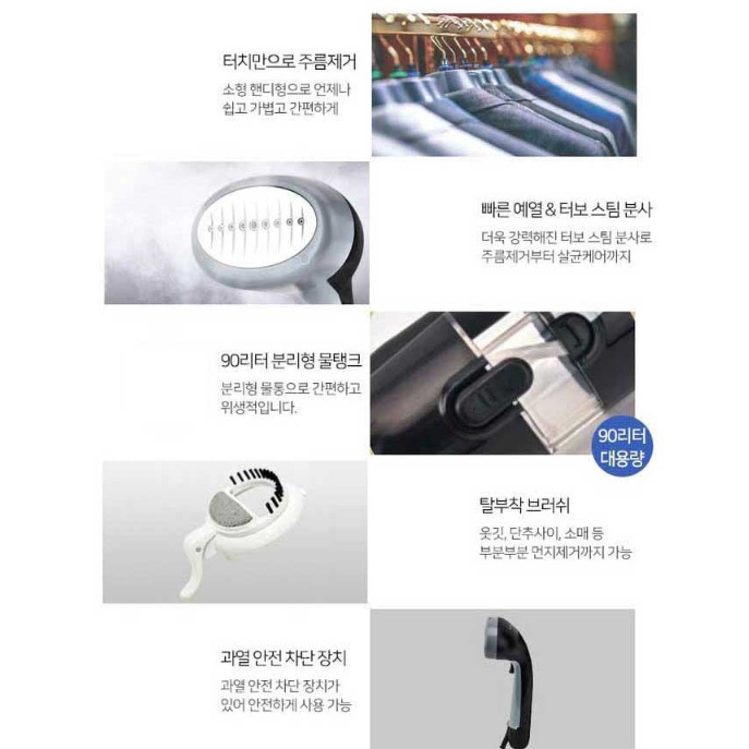 핸디형 스티머 핸드형 스팀 다리미 의류 스팀기 가벼운 스팀 다리미 - 상세 이미지 2