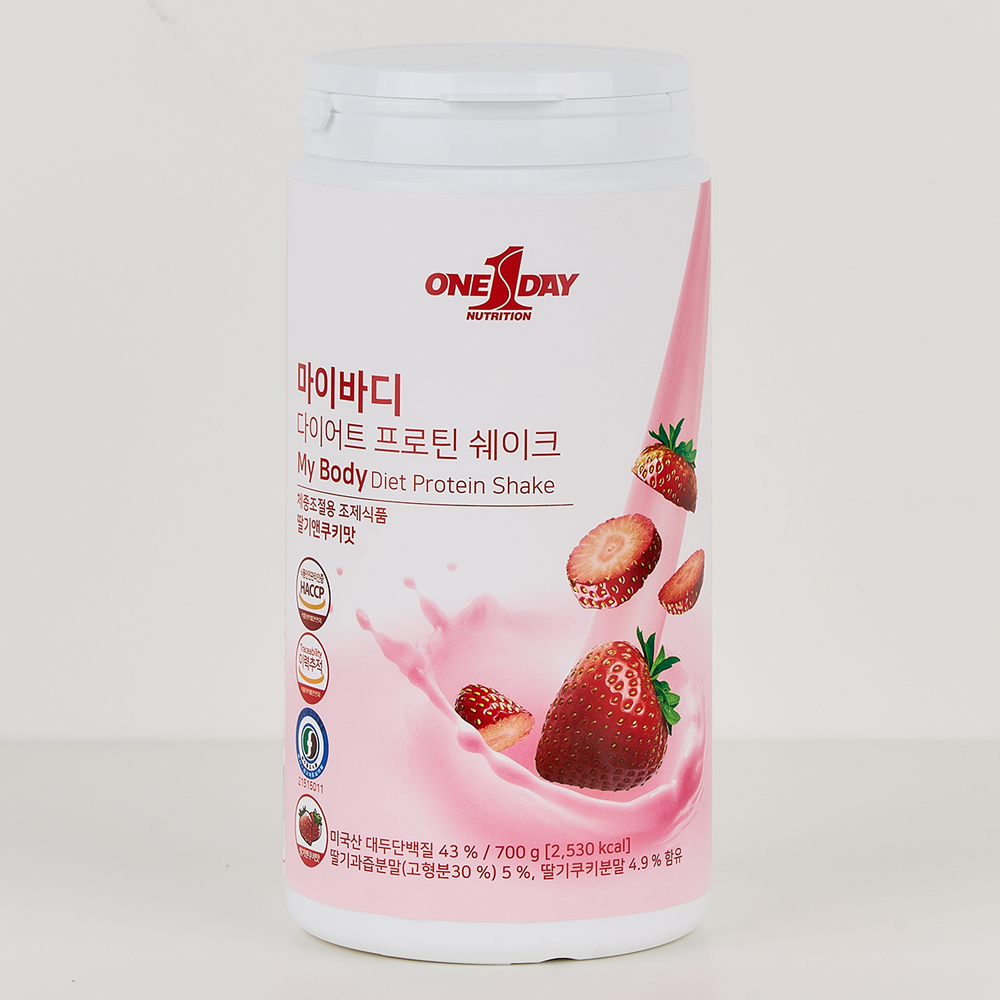 마이바디 아침 식사대용 단백질 다이어트 프로틴 쉐이크 딸기앤쿠키맛700g - 상세 이미지 2