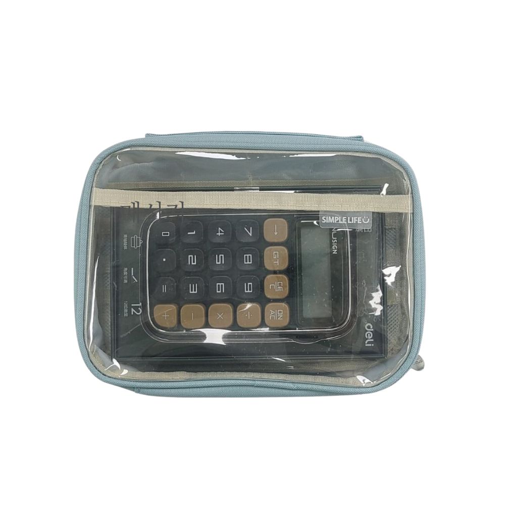 델리 기계식 부동산계산기 레트로 쌀집 계산기 키보드 전자계산기 파우치포함 - 상세 이미지 3