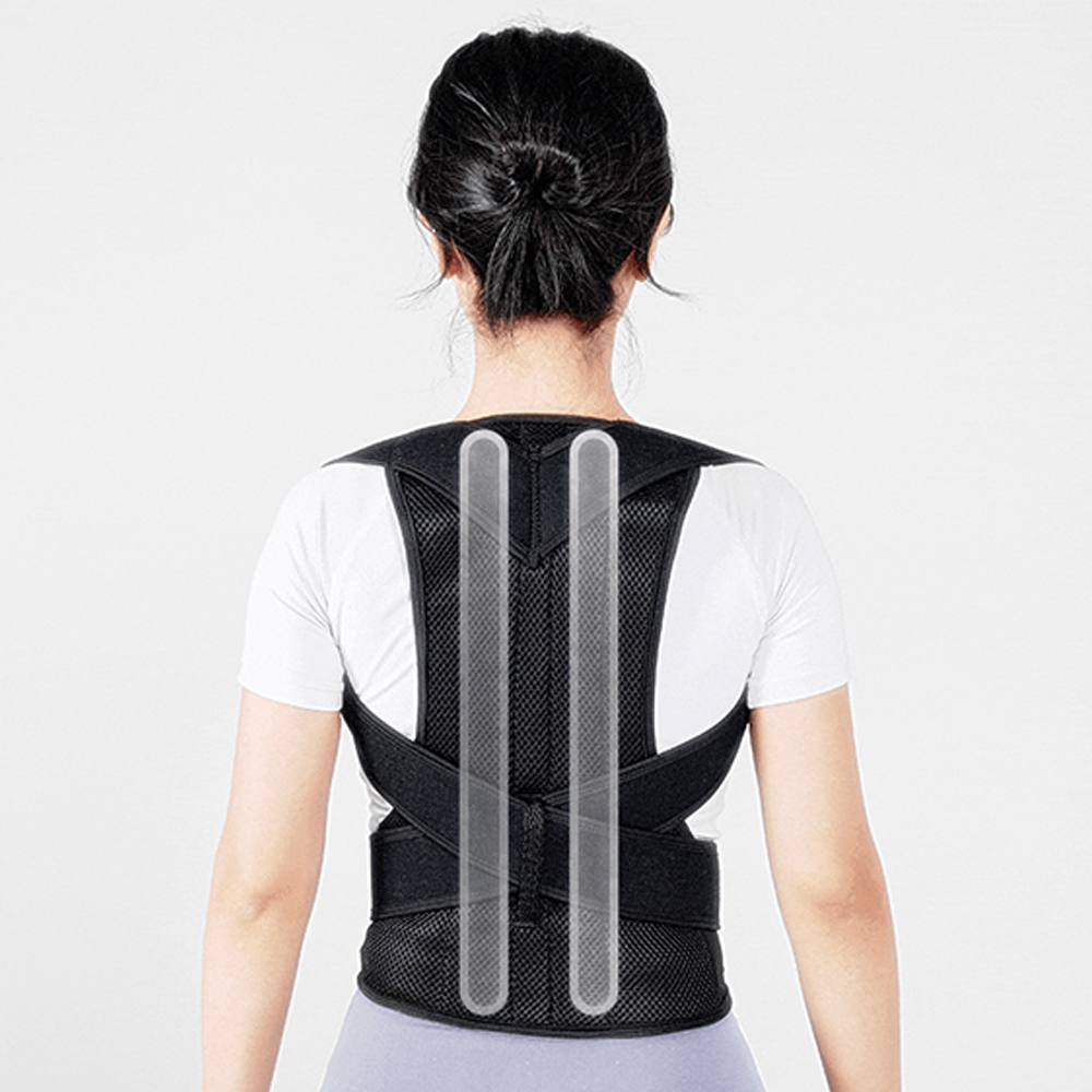 바로핏 자세교정밴드 바른 자세 어깨 목 말린 굽은 등 교정기 라운드숄더 스파인 밴드 1개