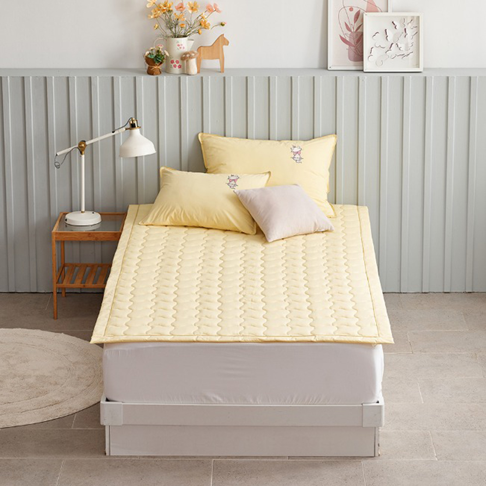 레노마홈 고밀도 워싱 면 100% 파스텔 워싱 양면패드 라이트그린,핑크,옐로우