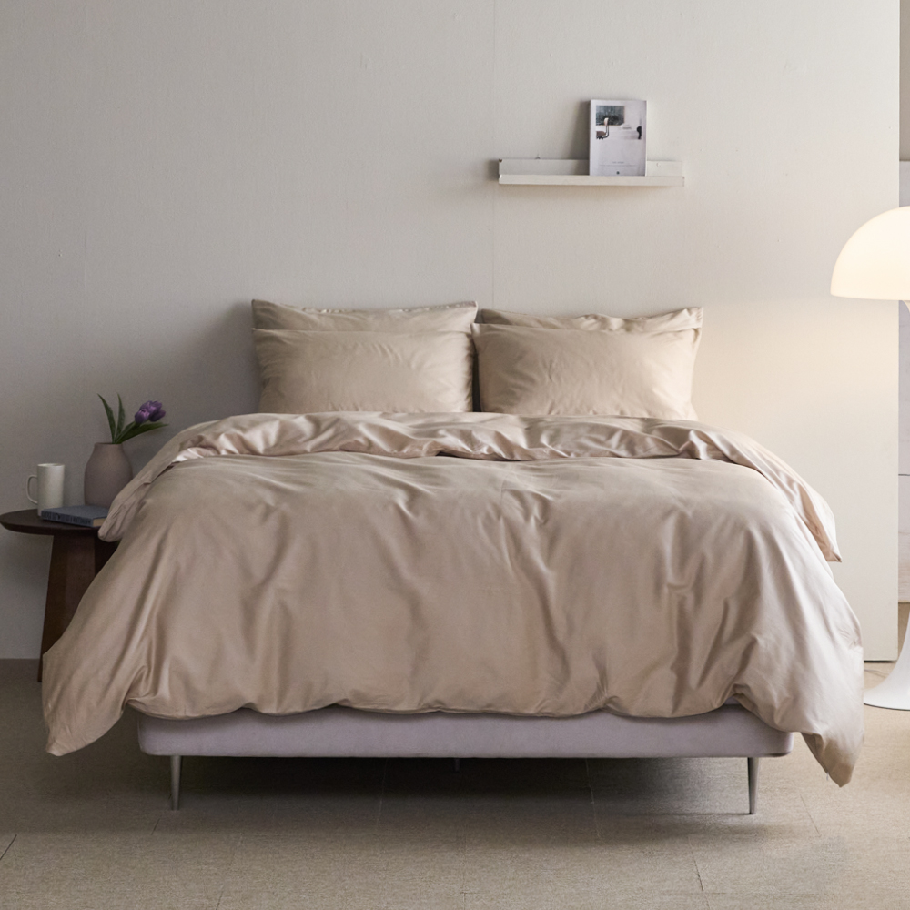 60수 순면100% 솔리드 호텔 이불커버 Q