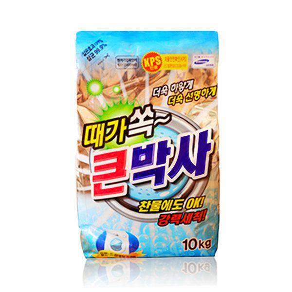 때가 쏙 큰박사 세탁세제 10kg 대용량 가루 세제 빨래 : 해찬인터내셔널