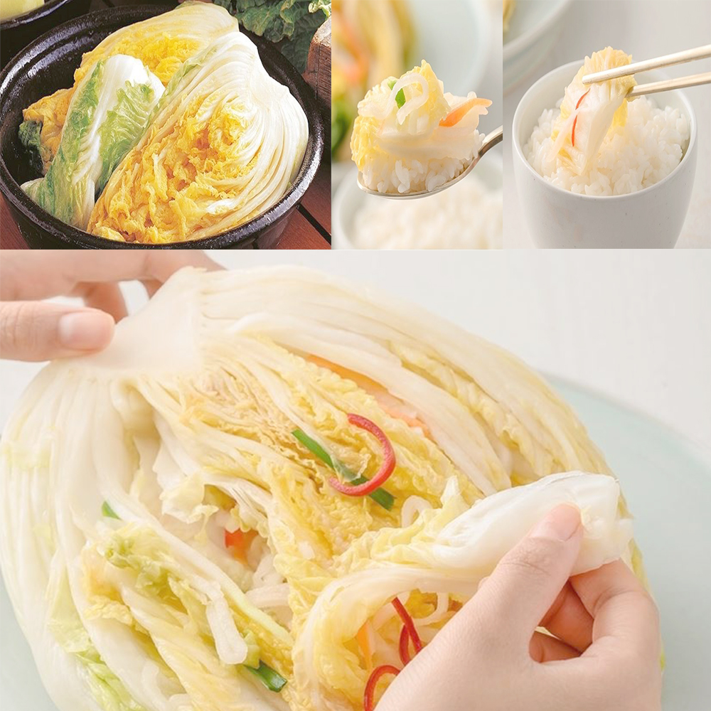 톡쏘는 깔끔한 백김치 2kg 3kg 깊은 시원감칠 전통 반찬 - 상품 이미지