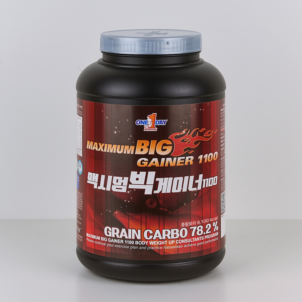 맥시멈 빅 게이너1100 체중 벌크업 탄수화물 보충제 식사대용 식품 2kg - 상세 이미지 2