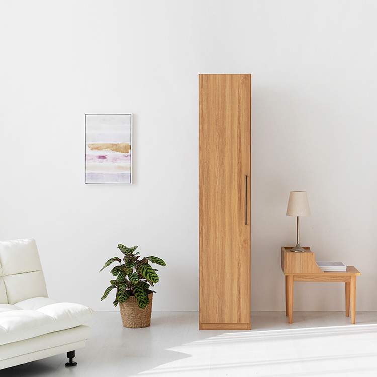 미란스 좁은 1문 옷장 WRM19440 395x500x1940mm, 1단, 캄포어베니어 3805.7847 - 상세 이미지 4