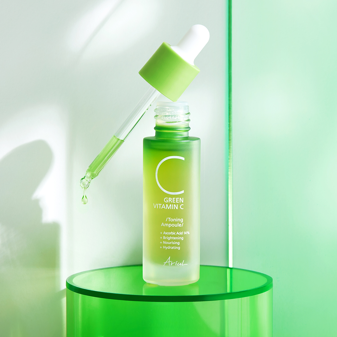 아리얼 그린 비타민 C 글루타티온 비타민 토닝 앰플 15ml - 상품 이미지