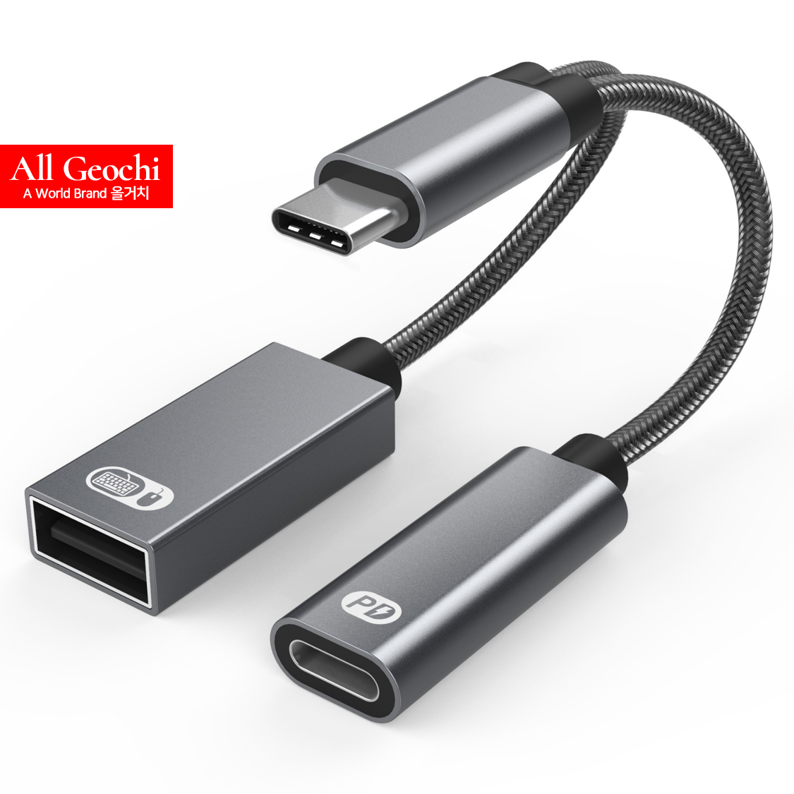 C타입 듀얼 젠더 PD 60W 급속 충전 USB 2.0 OTG 연결 아이패드 TA2Q - 상세 이미지 2