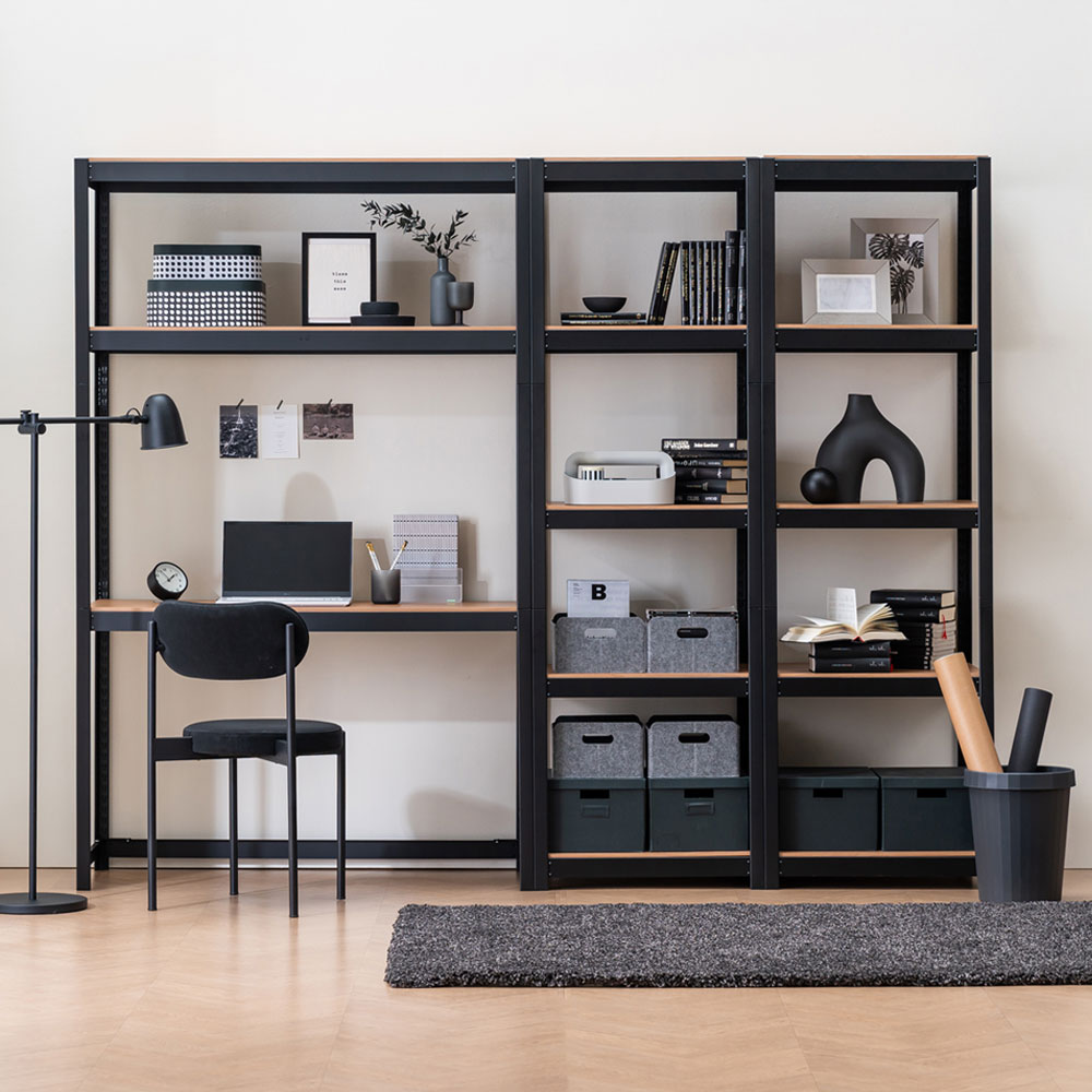 선반 수납선반 다용도 팬트리 모듈 거실 선반장 홈던트하우스 300x300x600 2단