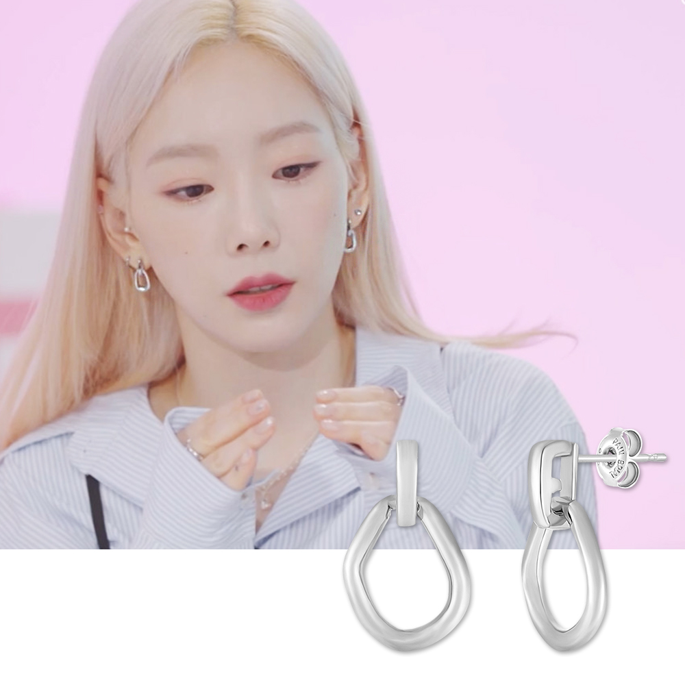 태연 귀걸이 이서 폴브리알 주얼리 아르망 실버 귀걸이 PYSE0159 데일리 심플 - 메인 이미지