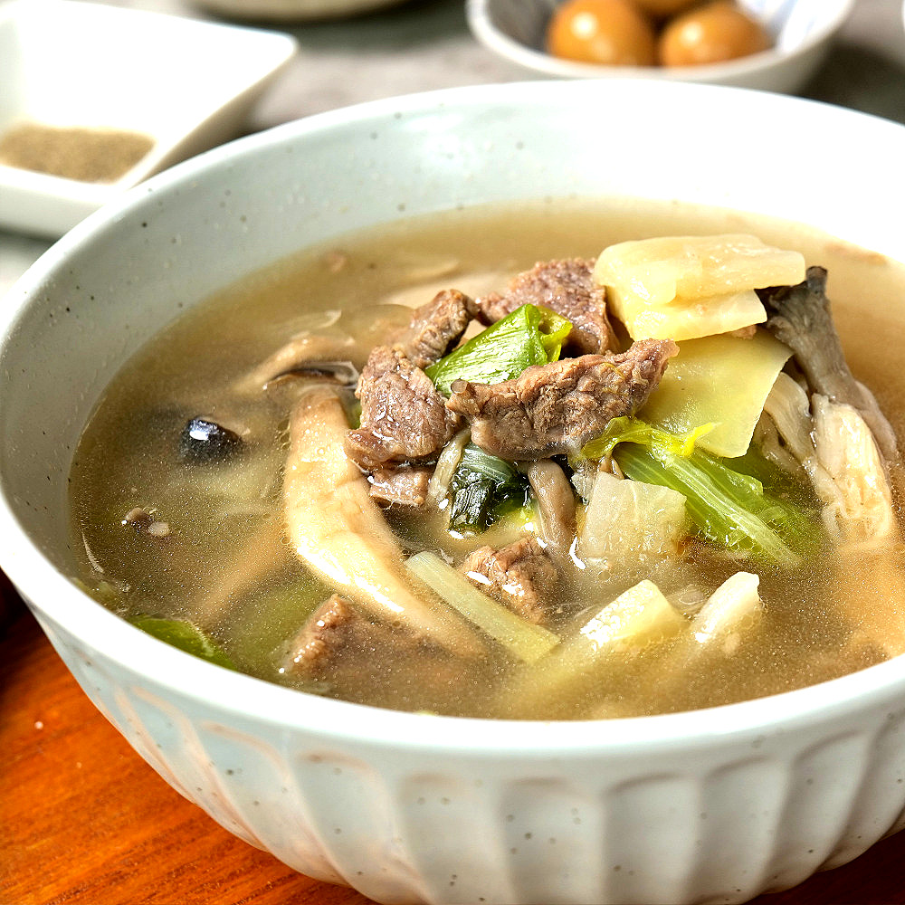 한우 소고기무국 밀키트 캠핑 국물 요리 음식 간편식 한식 가정 집밥 250g, 5개