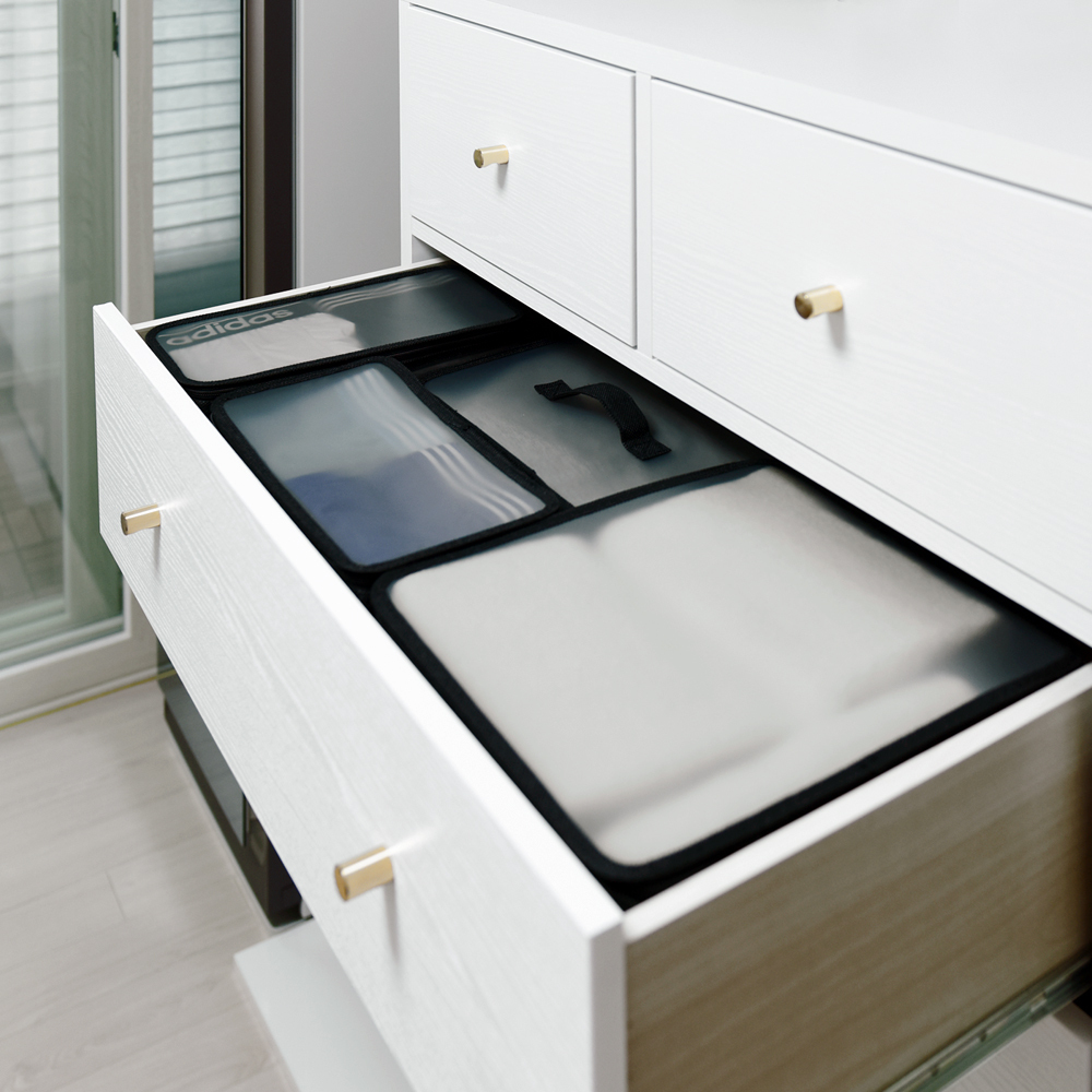 노바리빙 ONNI 리빙 수납박스 6.7L 블랙 옷정리 소품정리함 1개입 3개입