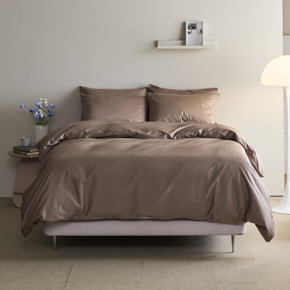 60수 순면100% 솔리드 호텔 이불커버 Q