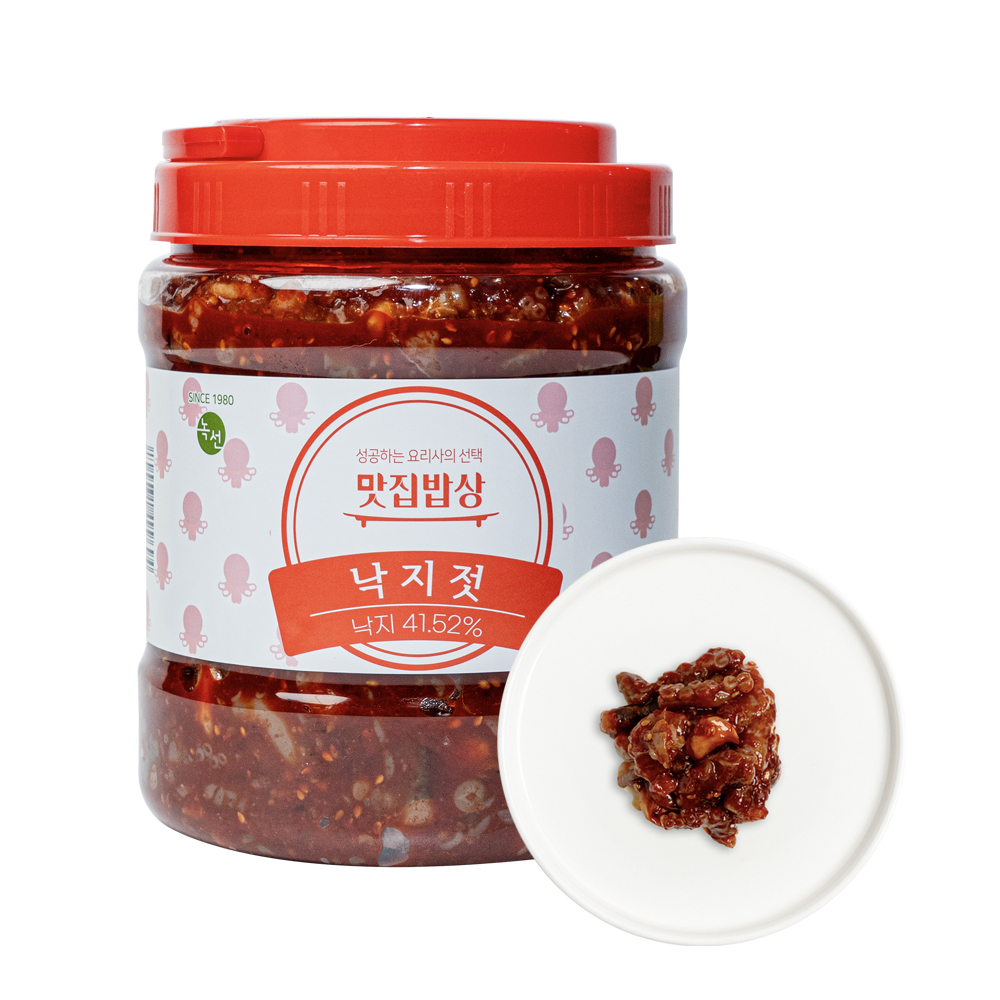 곰테이블 맛집밥상 밥도둑 반찬 대용량 낙지젓 2kg - 상세 이미지 3