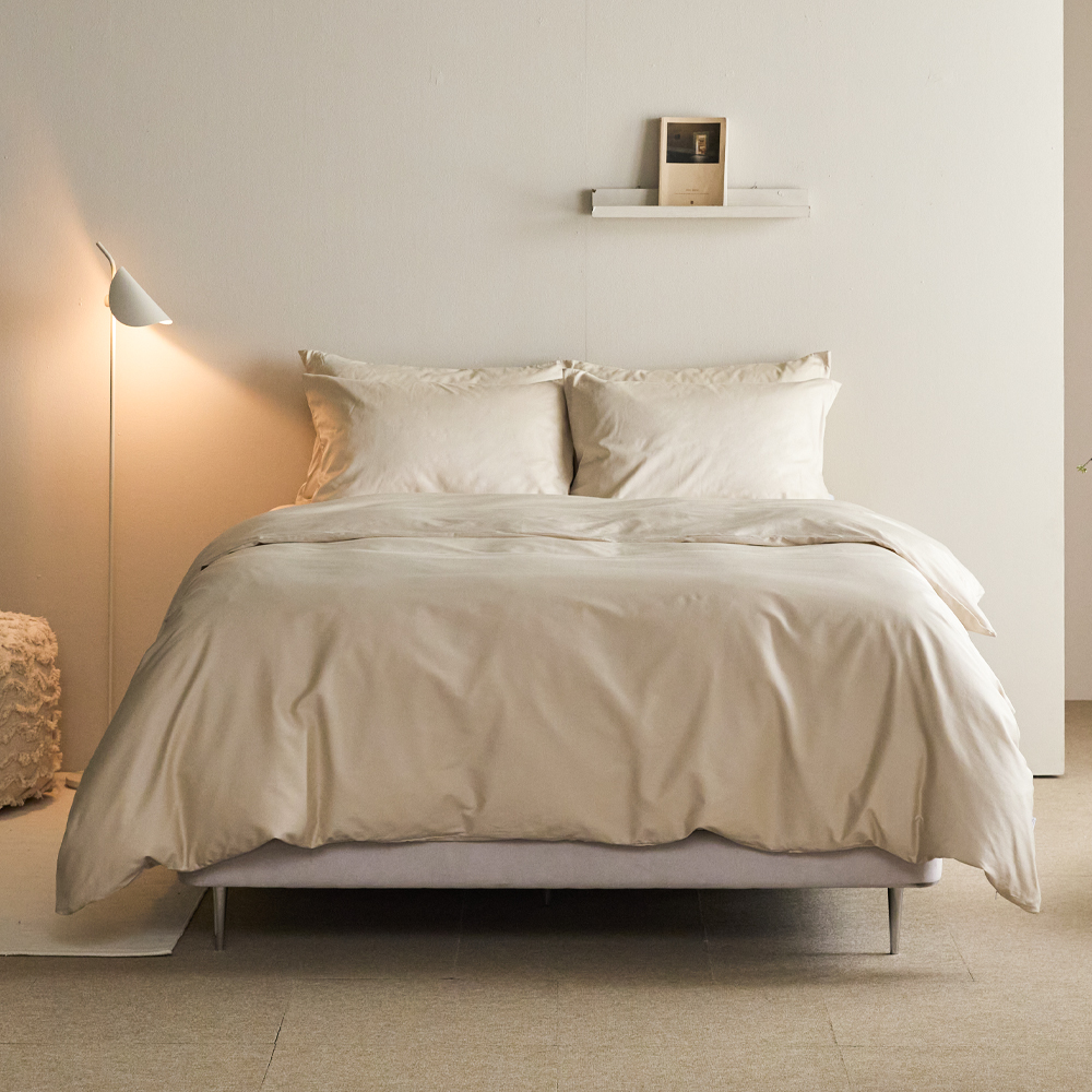 60수 순면100% 솔리드 호텔 이불커버 Q