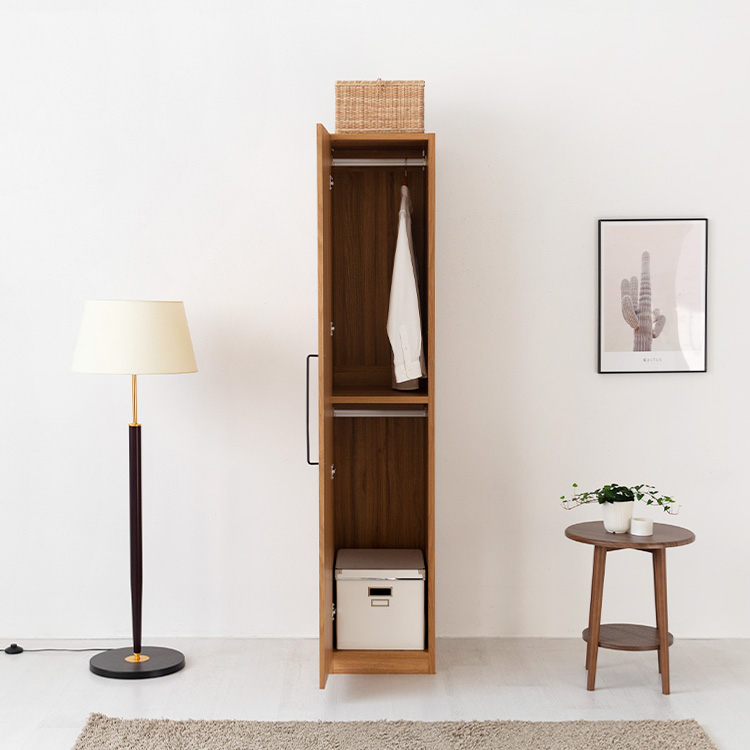 미란스 좁은 1문 옷장 WRM19440 395x500x1940mm, 1단, 캄포어베니어 3805.7847 - 상세 이미지 3