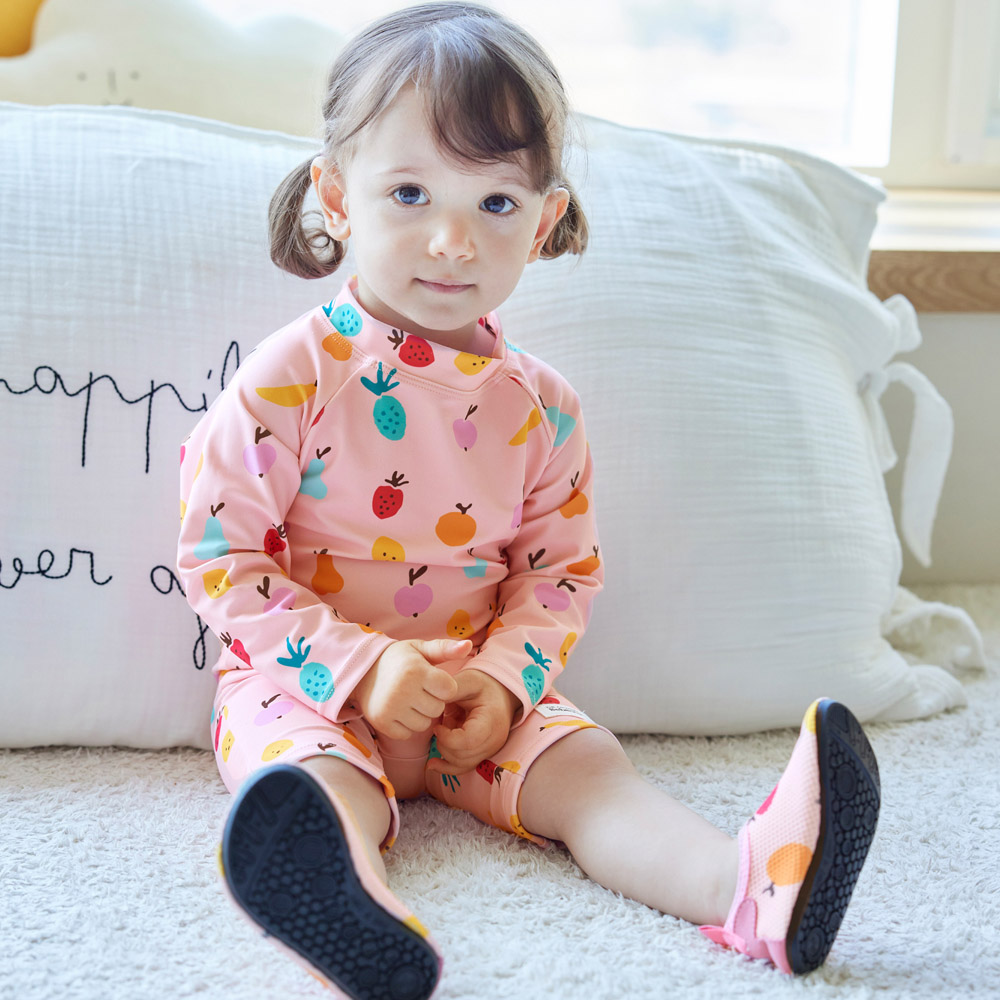 아기수영복 유아수영복 6개월 돌 두돌 전신 스마일 우주복 여아래쉬가드