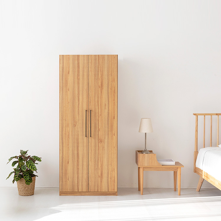 미란스 좁은 2문 옷장 WRM19480 790x500x1940mm, 2단, 캄포어베니어 3196.0939 - 상세 이미지 4