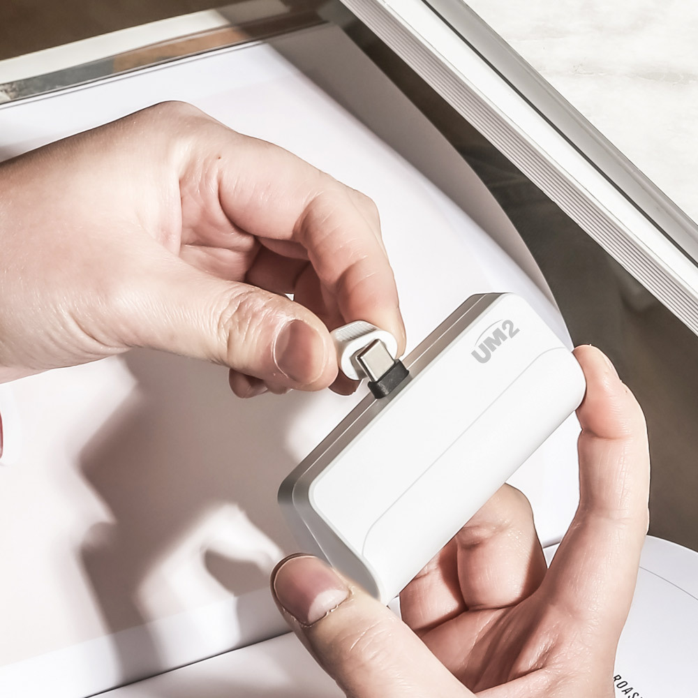 1+1 PD20W 일체형 도킹형 미니 5000mAh 보조배터리 C타입 갤럭시 아이폰 - 상세 이미지 3