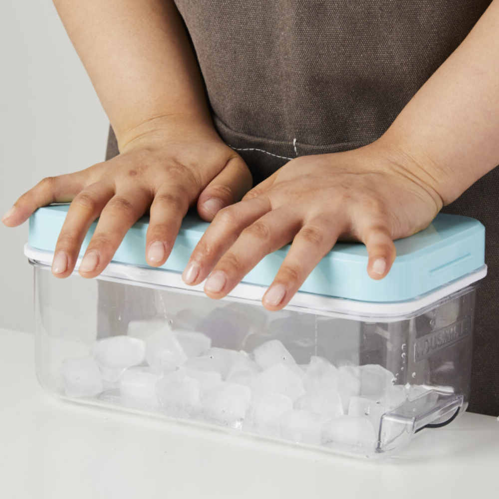 [단독]스택푸쉬 실리콘 얼음트레이 1단 세트 32구 얼음틀 얼음보관통