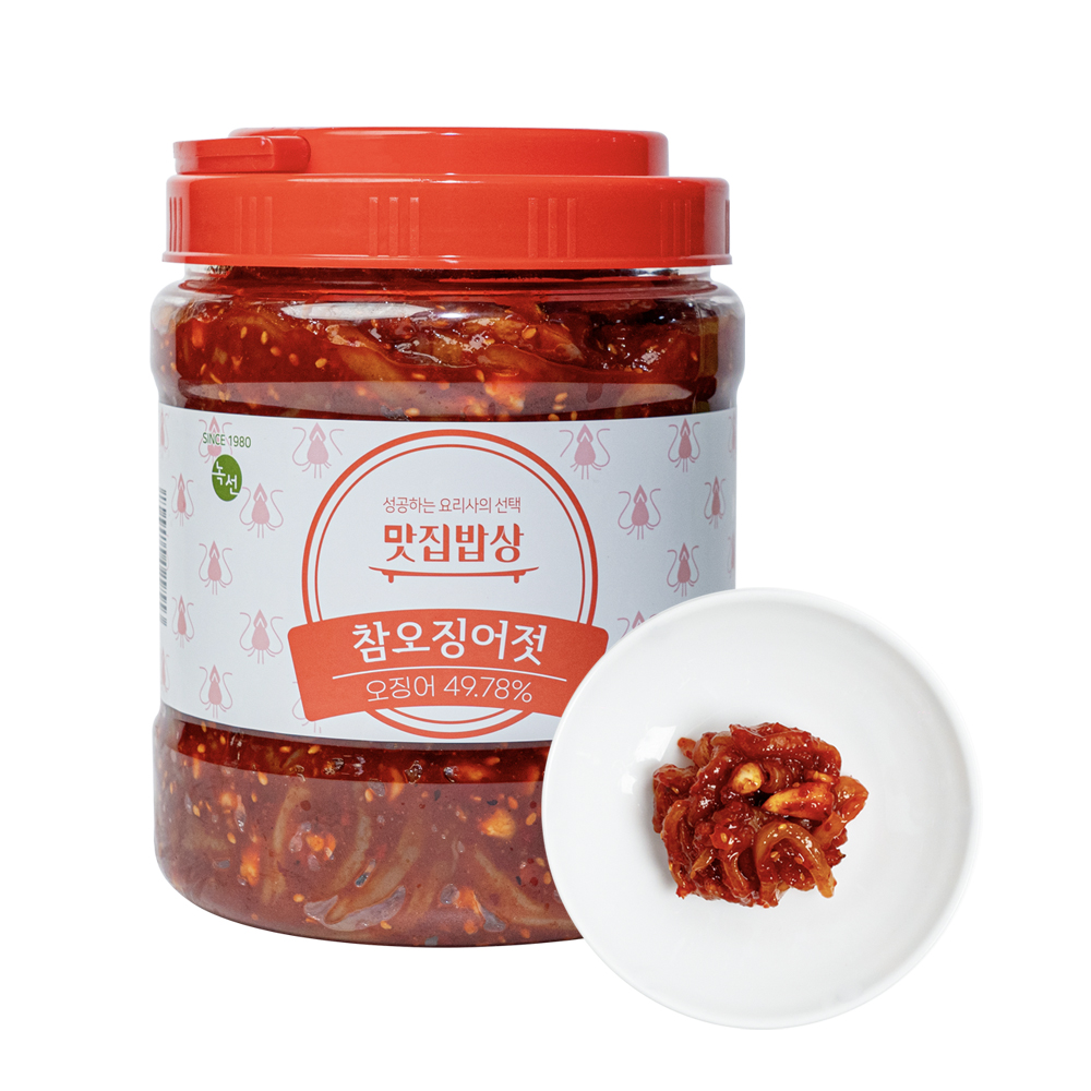곰테이블 맛집밥상 밥도둑 반찬 대용량 참오징어젓 2kg - 상세 이미지 3