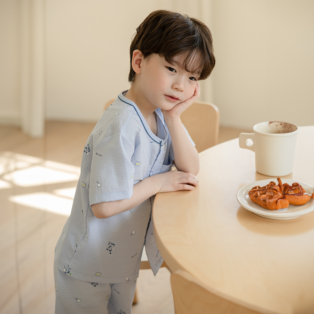 유아 잠옷 주니어 아동 인견 잠옷 여아 원피스 M샬롯(자연인견) 이미지 8