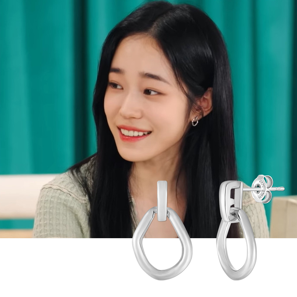 태연 귀걸이 이서 폴브리알 주얼리 아르망 실버 귀걸이 PYSE0159 데일리 심플 - 상세 이미지 3