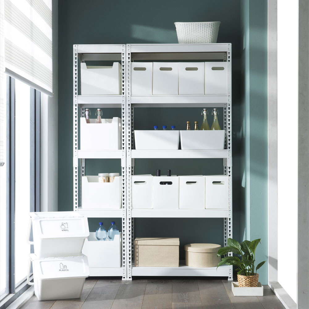 스피드랙 철제선반 무볼트 조립식 앵글 베란다 창고 진열대 렉 300x300x600 2단