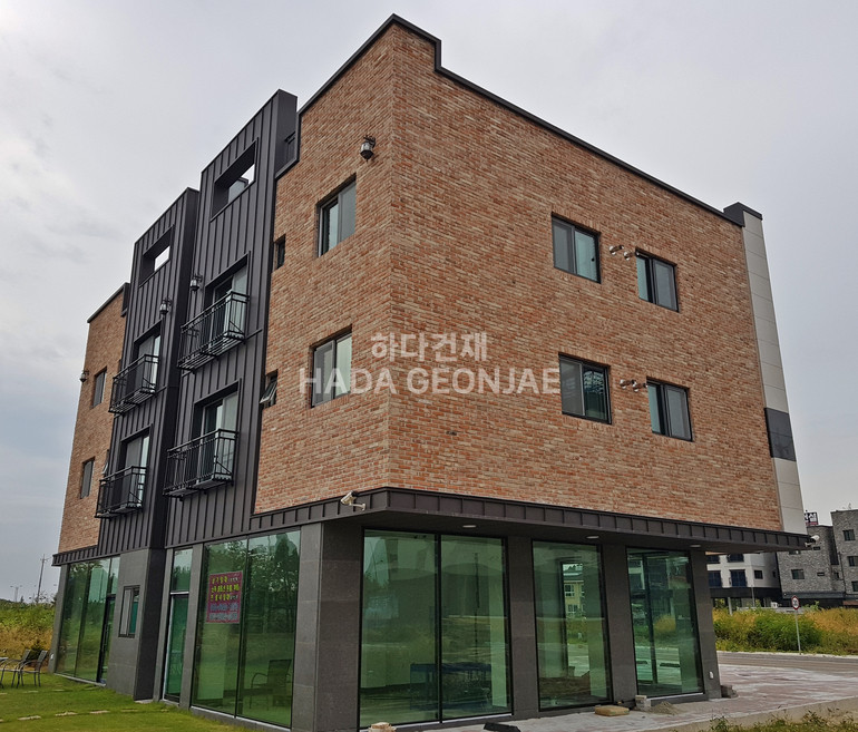 고벽돌타일 적고벽돌타일 240x55x20~22T 홍고벽돌 / 하다건재 시공사례