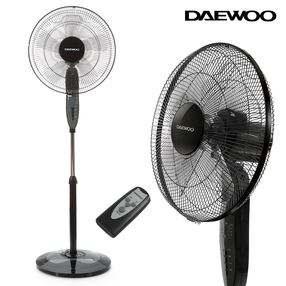 가정용 스탠드선풍기 키높이 블랙 디자인 저소음 리모컨선풍기 - 상품 이미지