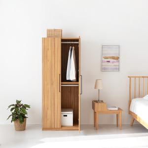 미란스 좁은 2문 옷장 WRM19480 790x500x1940mm, 2단... 솔직 후기 | 실제 배치 사진 포함 - 상품 이미지 4