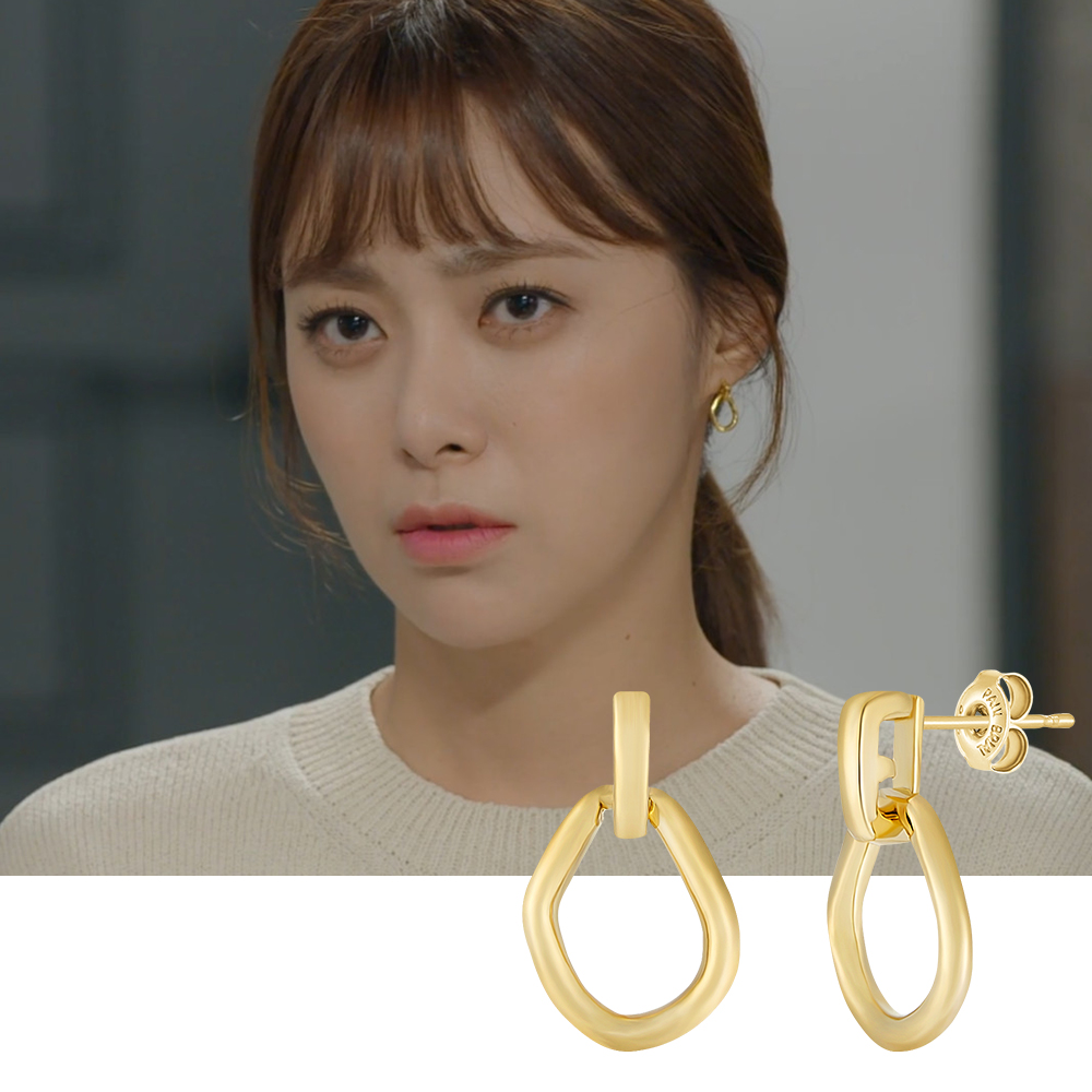 태연 귀걸이 이서 폴브리알 주얼리 아르망 실버 귀걸이 PYSE0159 데일리 심플 - 상세 이미지 4