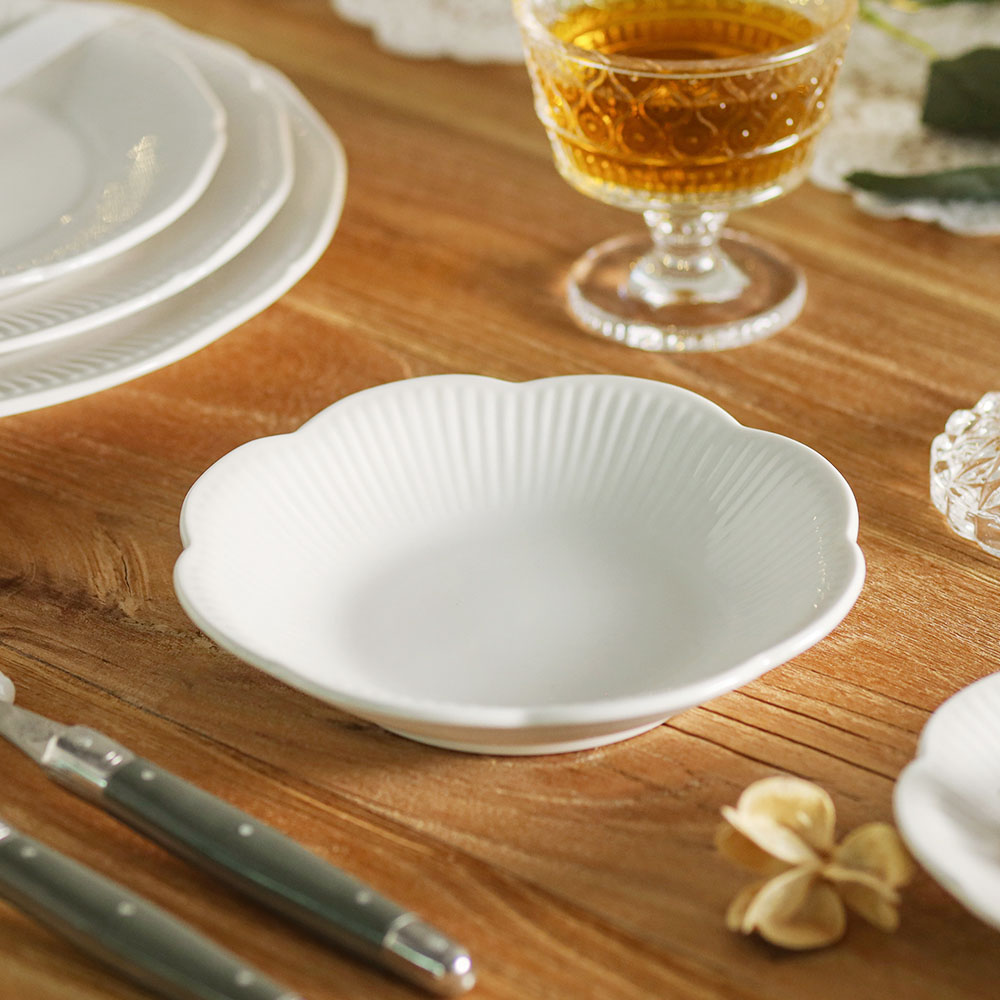 윤도자기 순백 화이트 국산 6인 그릇세트 37P 신혼식기