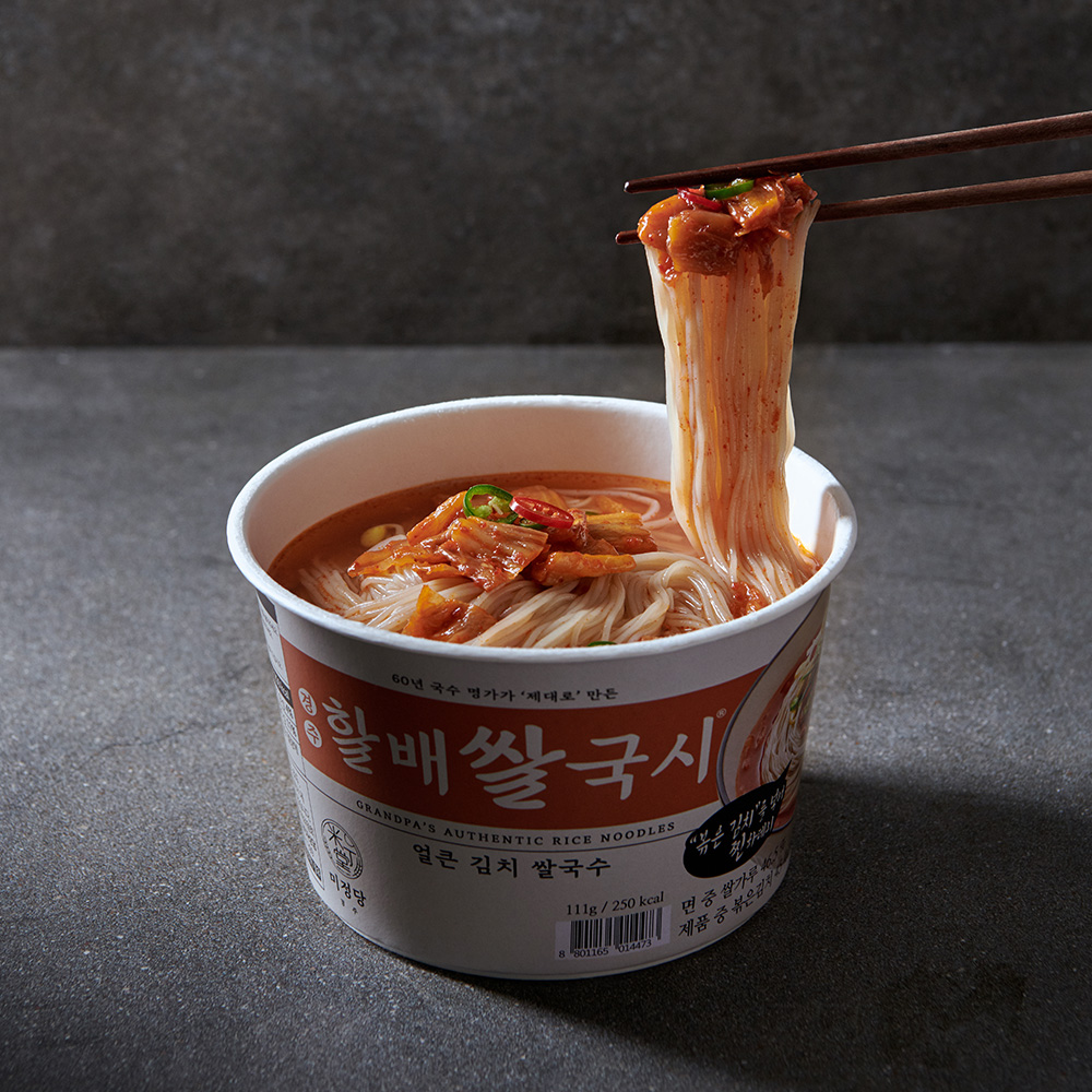 미정당 경주 할배쌀국시 얼큰김치 쌀국수 111g 12개입 - 상세 이미지 4