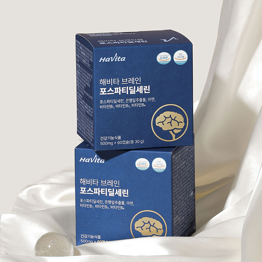 엔씨네이처 해비타 브레인 포스파티딜세린 뇌건강 기억력 인지력 개선 영양제 60캡슐, 1개 이미지 4
