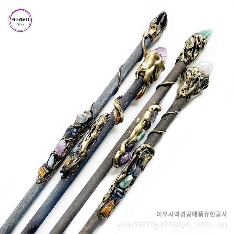 보석지팡이 요정 아이템 크리스탈 마술 마법지팡이 소품 - 상품 이미지