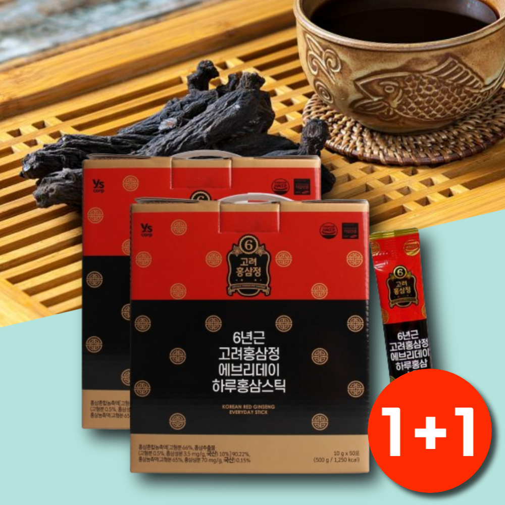 1+1 고려홍삼정 에브리데이 6년근 홍삼스틱 농축 액기스 - 상품 이미지