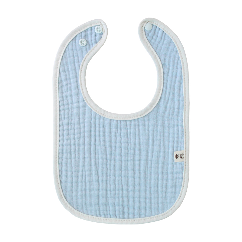 [바니블라썸] 4중요루거즈 턱받이 아기 빕 신생아 유아 이유식턱받이 베이지거즈(여름용)